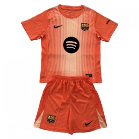 FC Barcelona Maalivahti Lasten Oranssi 2025-26 - Jalkapallo Pelipaidat (S/S)