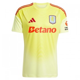 Aston Villa Maalivahti Keltainen 2025-26 - Jalkapallo Pelipaidat (S/S)