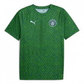 Manchester City Pre-Match Vihreä 2025-26 - Jalkapallo Pelipaidat (S/S)
