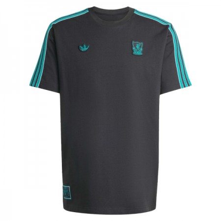Liverpool Terrace Icons Musta 2025-26 - Jalkapallo Pelipaidat (S/S)
