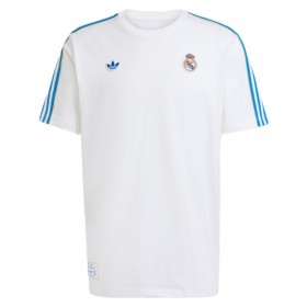 Real Madrid Terrace Icons Valkoinen 2025-26 - Jalkapallo Pelipaidat (S/S)