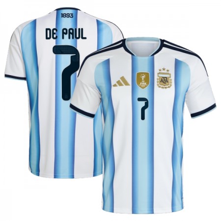 Argentiina De Paul 7 Koti Mm-Kisat 2026 - Jalkapallo Pelipaidat (S/S) Argentiina De Paul 7 Koti Mm-Kisat 2026 - Jalkapallo Pelipaidat (S/S)