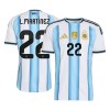 Argentiina Lautaro Martinez 22 Koti Mm-Kisat 2026 - Jalkapallo Pelipaidat (S/S) Argentiina Lautaro Martinez 22 Koti Mm-Kisat 2026 - Jalkapallo Pelipaidat (S/S)