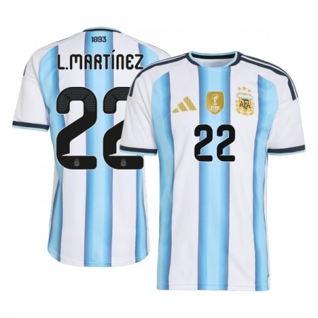 Argentiina Lautaro Martinez 22 Koti Mm-Kisat 2026 - Jalkapallo Pelipaidat (S/S) Argentiina Lautaro Martinez 22 Koti Mm-Kisat 2026 - Jalkapallo Pelipaidat (S/S)