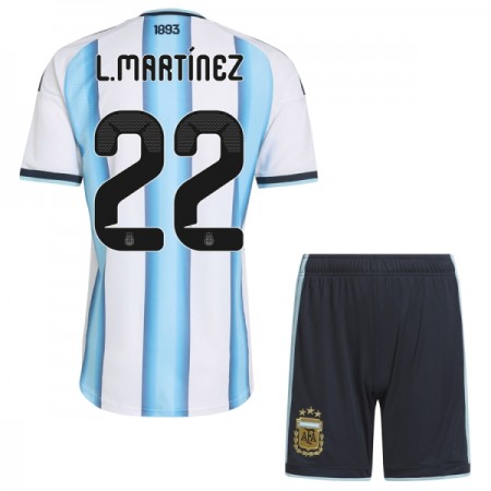 Argentiina Lautaro Martinez 22 Lasten Koti Mm-Kisat 2026 - Jalkapallo Pelipaidat (S/S) Argentiina Lautaro Martinez 22 Lasten Koti Mm-Kisat 2026 - Jalkapallo Pelipaidat (S/S)