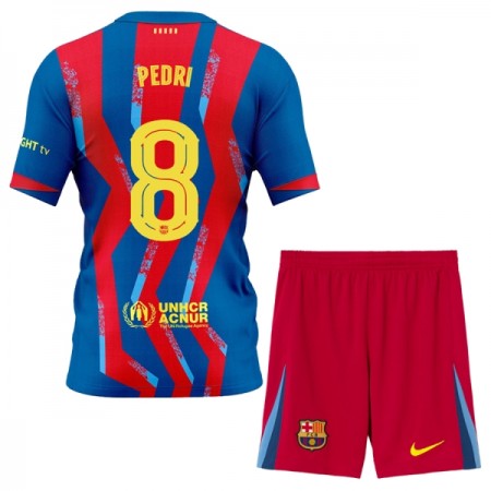 FC Barcelona Pedri 8 Lasten Neljäs 2025-26 - Jalkapallo Pelipaidat (S/S)