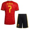 Belgia De Bruyne 7 Lasten Koti Mm-Kisat 2026 - Jalkapallo Pelipaidat (S/S) Belgia De Bruyne 7 Lasten Koti Mm-Kisat 2026 - Jalkapallo Pelipaidat (S/S)
