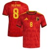 Belgia Tielemans 8 Koti Mm-Kisat 2026 - Jalkapallo Pelipaidat (S/S) Belgia Tielemans 8 Koti Mm-Kisat 2026 - Jalkapallo Pelipaidat (S/S)