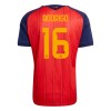 Espanja Rodrigo 16 Koti Mm-Kisat 2026 - Jalkapallo Pelipaidat (S/S) Espanja Rodrigo 16 Koti Mm-Kisat 2026 - Jalkapallo Pelipaidat (S/S)