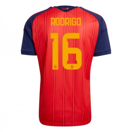 Espanja Rodrigo 16 Koti Mm-Kisat 2026 - Jalkapallo Pelipaidat (S/S) Espanja Rodrigo 16 Koti Mm-Kisat 2026 - Jalkapallo Pelipaidat (S/S)