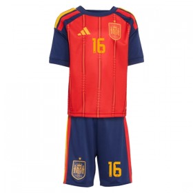 Espanja Rodrigo 16 Lasten Koti Mm-Kisat 2026 - Jalkapallo Pelipaidat (S/S)