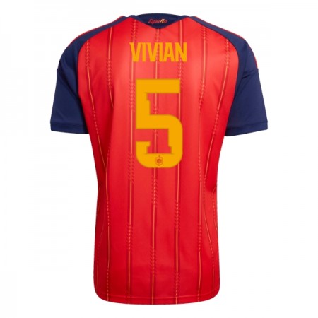 Espanja Vivian 5 Koti Mm-Kisat 2026 - Jalkapallo Pelipaidat (S/S) Espanja Vivian 5 Koti Mm-Kisat 2026 - Jalkapallo Pelipaidat (S/S)