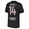 Paris Saint-Germain D. Doue 14 Jordan Neljäs 2025-26 - Jalkapallo Pelipaidat (S/S)