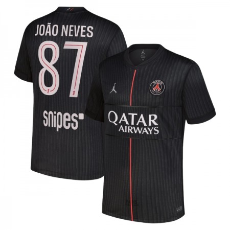 Paris Saint-Germain Joao Neves 87 Jordan Neljäs 2025-26 - Jalkapallo Pelipaidat (S/S) Paris Saint-Germain Joao Neves 87 Jordan Neljäs 2025-26 - Jalkapallo Pelipaidat (S/S)
