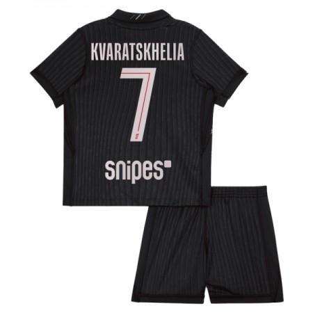 Paris Saint-Germain Kvaratskhelia 7 Jordan Lasten Neljäs 2025-26 - Jalkapallo Pelipaidat (S/S)