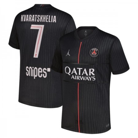 Paris Saint-Germain Kvaratskhelia 7 Jordan Neljäs 2025-26 - Jalkapallo Pelipaidat (S/S) Paris Saint-Germain Kvaratskhelia 7 Jordan Neljäs 2025-26 - Jalkapallo Pelipaidat (S/S)