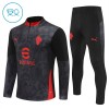 AC Milan Lasten Training Huppari Quarter-Zip Musta 2025-26