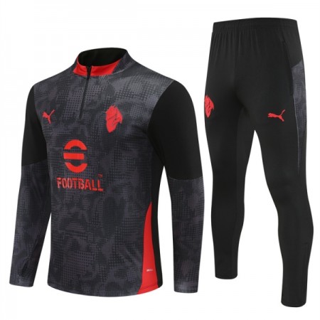 AC Milan Training Huppari Quarter-Zip Musta 2025-26 AC Milan Training Huppari Quarter-Zip Musta 2025-26