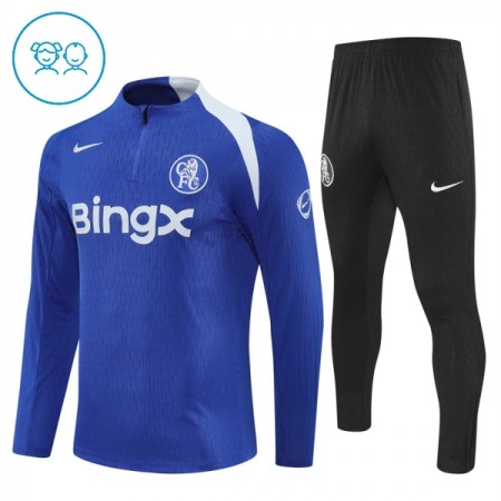 Chelsea Lasten Training Huppari Quarter-Zip Sininen 2025-26 Chelsea Lasten Training Huppari Quarter-Zip Sininen 2025-26