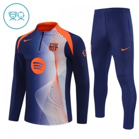 FC Barcelona Lasten Training Huppari Quarter-Zip Sininen 2025-26