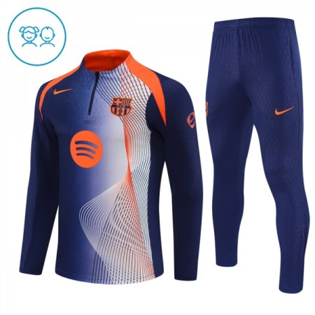 FC Barcelona Lasten Training Huppari Quarter-Zip Sininen 2025-26 FC Barcelona Lasten Training Huppari Quarter-Zip Sininen 2025-26