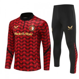 Feyenoord Rotterdam Training Huppari Quarter-Zip Punainen 2025-26