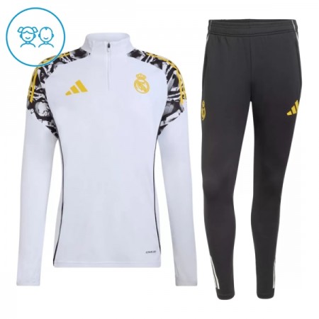 Real Madrid Lasten Training Huppari Quarter-Zip Valkoinen 2026-27 Real Madrid Lasten Training Huppari Quarter-Zip Valkoinen 2026-27