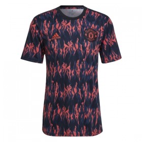 Manchester United Pre-Match Musta 2025-26 - Jalkapallo Pelipaidat (S/S)