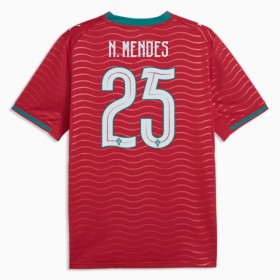 Portugali Nuno Mendes 25 Koti Mm-Kisat 2026 - Jalkapallo Pelipaidat (S/S)