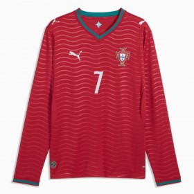 Portugali Ronaldo 7 Koti Mm-Kisat 2026 - Jalkapallo Pelipaidat (L/S)