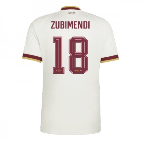 Espanja Zubimendi 18 Vieras Mm-Kisat 2026 - Jalkapallo Pelipaidat (S/S) Espanja Zubimendi 18 Vieras Mm-Kisat 2026 - Jalkapallo Pelipaidat (S/S)