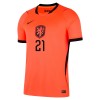 Alankomaat Frenkie de Jong 21 Koti Mm-Kisat 2026 - Jalkapallo Pelipaidat (S/S)