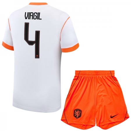 Alankomaat Virgil 4 Lasten Vieras Mm-Kisat 2026 - Jalkapallo Pelipaidat (S/S) Alankomaat Virgil 4 Lasten Vieras Mm-Kisat 2026 - Jalkapallo Pelipaidat (S/S)