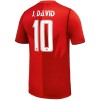 Kanada J. David 10 Koti Mm-Kisat 2026 - Jalkapallo Pelipaidat (S/S)