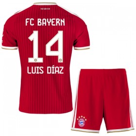 FC Bayern München Luis Diaz 14 Lasten Koti 2026-27 - Jalkapallo Pelipaidat (S/S)