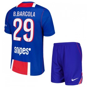 Paris Saint-Germain Bradley Barcola 29 Lasten Koti 2026-27 - Jalkapallo Pelipaidat (S/S)
