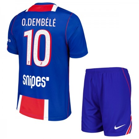 Paris Saint-Germain O. Dembele 10 Lasten Koti 2026-27 - Jalkapallo Pelipaidat (S/S) Paris Saint-Germain O. Dembele 10 Lasten Koti 2026-27 - Jalkapallo Pelipaidat (S/S)