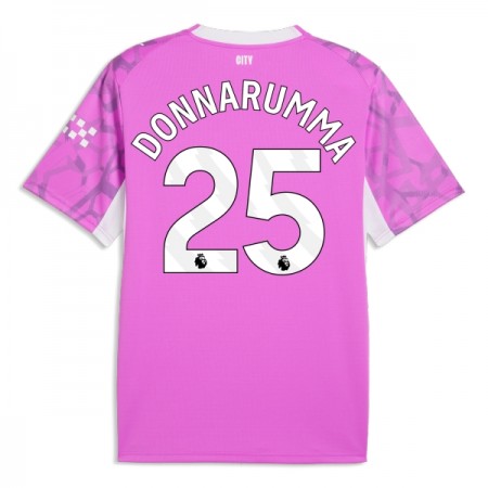 Manchester City Donnarumma 25 Maalivahti Vieras Pinkki 2026-27 - Jalkapallo Pelipaidat (S/S) Manchester City Donnarumma 25 Maalivahti Vieras Pinkki 2026-27 - Jalkapallo Pelipaidat (S/S)
