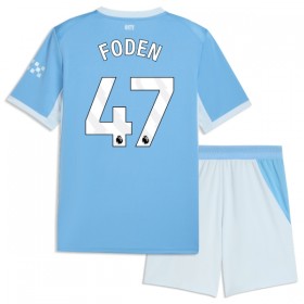 Manchester City Foden 47 Lasten Koti 2026-27 - Jalkapallo Pelipaidat (S/S)