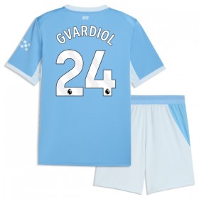 Manchester City Gvardiol 24 Lasten Koti 2026-27 - Jalkapallo Pelipaidat (S/S)