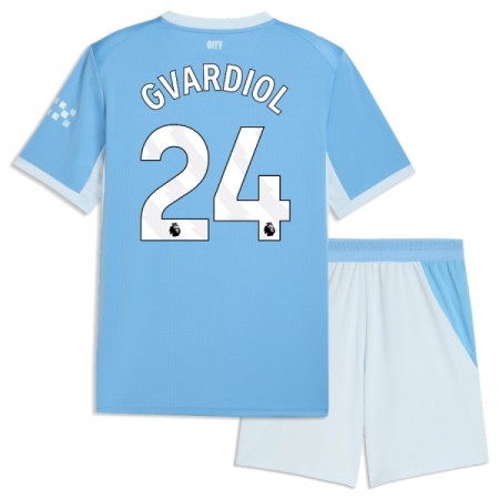 Manchester City Gvardiol 24 Lasten Koti 2026-27 - Jalkapallo Pelipaidat (S/S) Manchester City Gvardiol 24 Lasten Koti 2026-27 - Jalkapallo Pelipaidat (S/S)