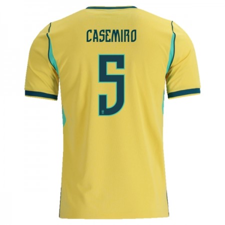 Brasilia Casemiro 5 Koti Mm-Kisat 2026 - Jalkapallo Pelipaidat (S/S) Brasilia Casemiro 5 Koti Mm-Kisat 2026 - Jalkapallo Pelipaidat (S/S)