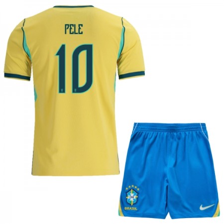 Brasilia Pele 10 Lasten Koti Mm-Kisat 2026 - Jalkapallo Pelipaidat (S/S) Brasilia Pele 10 Lasten Koti Mm-Kisat 2026 - Jalkapallo Pelipaidat (S/S)