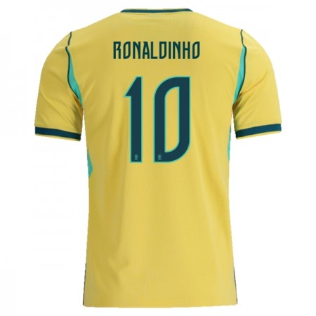 Brasilia Ronaldinho 10 Koti Mm-Kisat 2026 - Jalkapallo Pelipaidat (S/S) Brasilia Ronaldinho 10 Koti Mm-Kisat 2026 - Jalkapallo Pelipaidat (S/S)