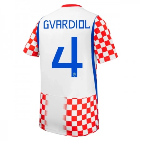 Kroatia Gvardiol 4 Koti Mm-Kisat 2026 - Jalkapallo Pelipaidat (S/S)
