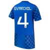 Kroatia Gvardiol 4 Lasten Vieras Mm-Kisat 2026 - Jalkapallo Pelipaidat (S/S)