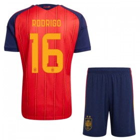 Espanja 2 Stars Rodrigo 16 Lasten Koti Mm-Kisat 2026 - Jalkapallo Pelipaidat (S/S)