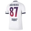 Paris Saint-Germain Joao Neves 87 Vieras 2026-27 - Jalkapallo Pelipaidat (S/S)