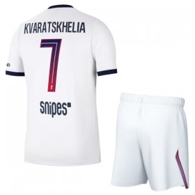 Paris Saint-Germain Kvaratskhelia 7 Lasten Vieras 2026-27 - Jalkapallo Pelipaidat (S/S)