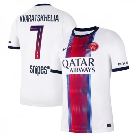 Paris Saint-Germain Kvaratskhelia 7 Vieras 2026-27 - Jalkapallo Pelipaidat (S/S) Paris Saint-Germain Kvaratskhelia 7 Vieras 2026-27 - Jalkapallo Pelipaidat (S/S)